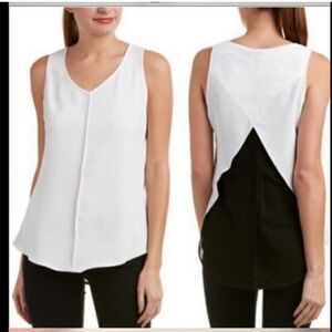 CAbi Split Back Domino Tank Top Size Small